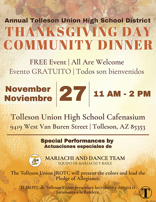 Thanksgiving Dinner flyer