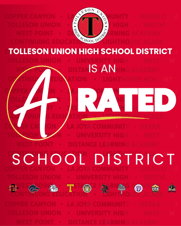 Tolleson Union High School District is an A-Rated School District