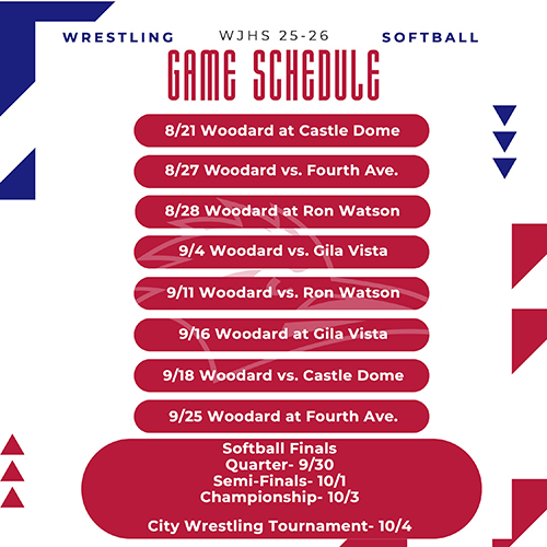 WJHS 25-26 Game Schedule