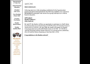 Superintendent Search