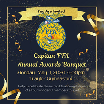 Capitan FFA Annual Awards Banquet Flyer