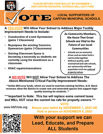 Local Supporters of Capitan Municipal Schools Flyer