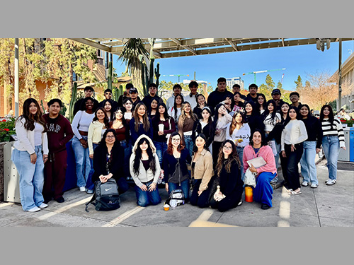 Group of WHS AP/Dual Enrollment Spanish students participating in the SILC ASU Language Fair