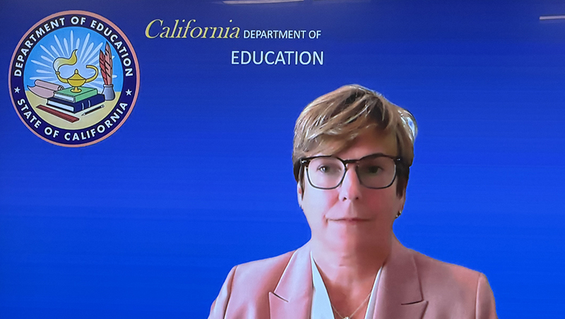 Dr. Rachel Heenan presenting for California Department of Education