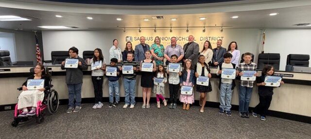 Board of education celebrating courage award recipients