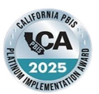 California PBIS Platinum Implementation Award logo for 2025
