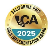 California PBIS Gold Implementation Award logo for 2025