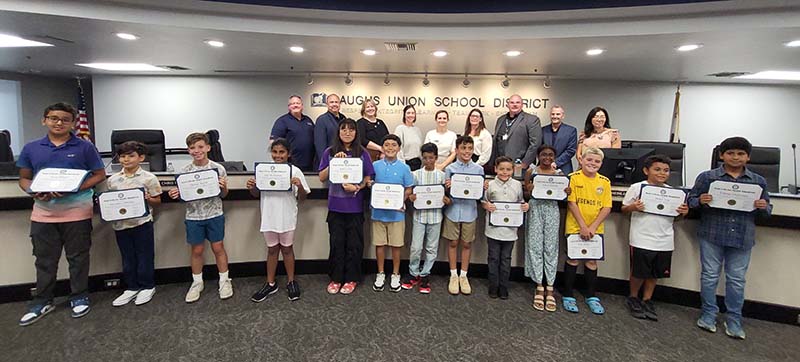 Many students holding math awards