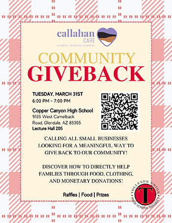 Community Giveback Flyer - English