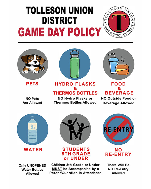 Tolleson Union District Game Day Policy