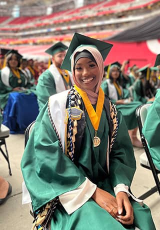 Happy graduate