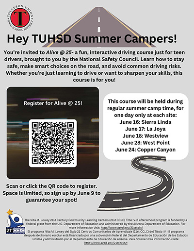 Alive @ 25 Summer Camp Flyer