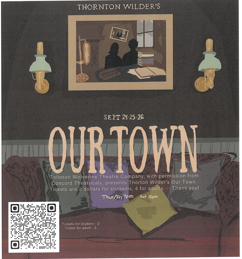 Thornton Wilder's Our Town production flyer