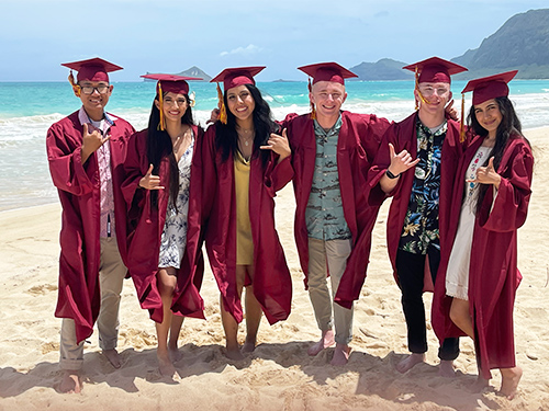 JROTC cadets enjoying a beach trip