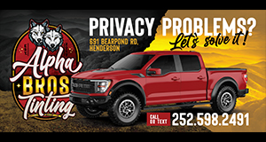 Alpha Bros Tinting - Privacy Problems? Let's solve it! 691 Bearpond Rd, Henderson | Call or Text 252.598.2491