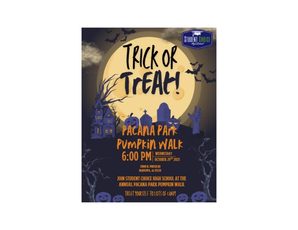 Pacana Park Pumpkin Walk flyer