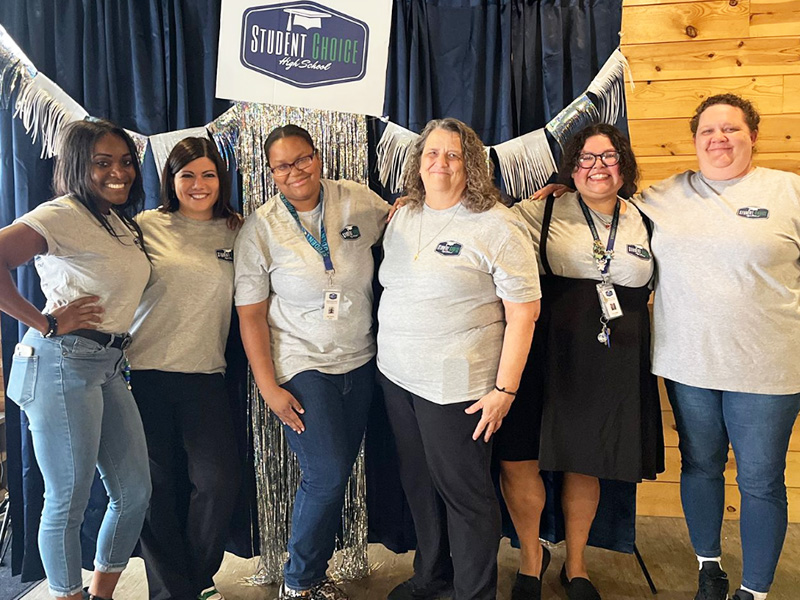 Six happy Tempe staff members