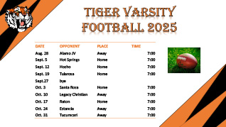 Varsity Football Schedule
