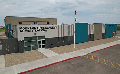 front of Mountain Trail Academy