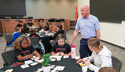 Superintendent Advisory Council Gets a Hands-On Look at Queen Creek Unified School District