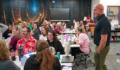 Superintendent Dr. Perry Berry School Site Visits