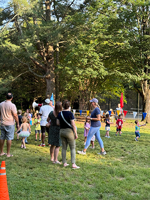 Families at the end-of-the-year picnic
