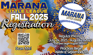Marana Little League Fall 2025 Registration