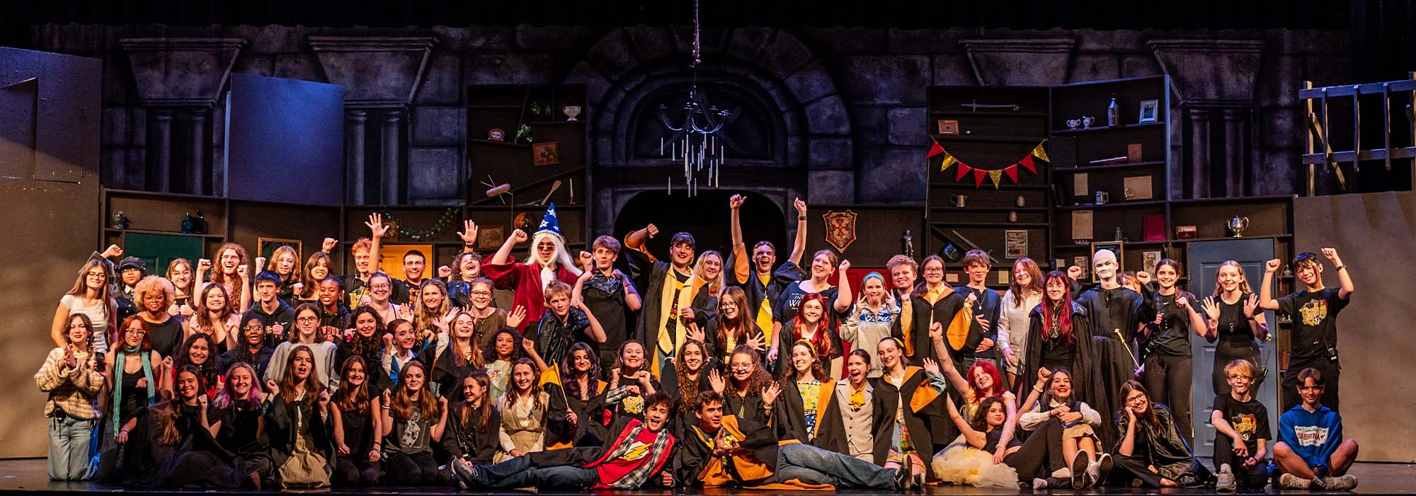 Theater team performing Puff