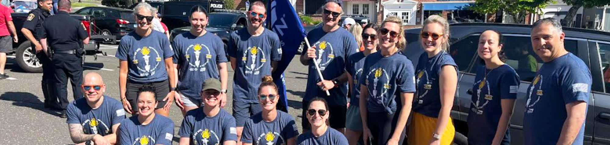 Group of teachers at a running event