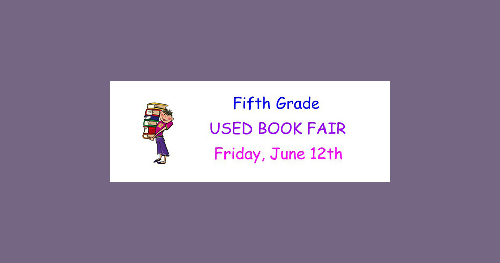 Fifth Grade Used Book Sale