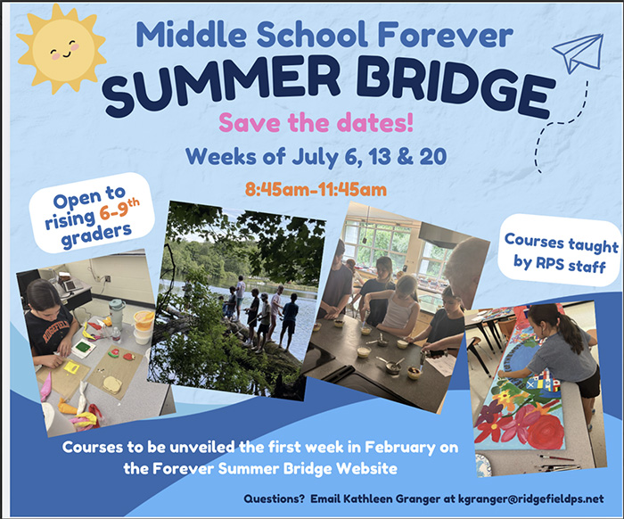 Middle School Forever Summer Bridge flyer