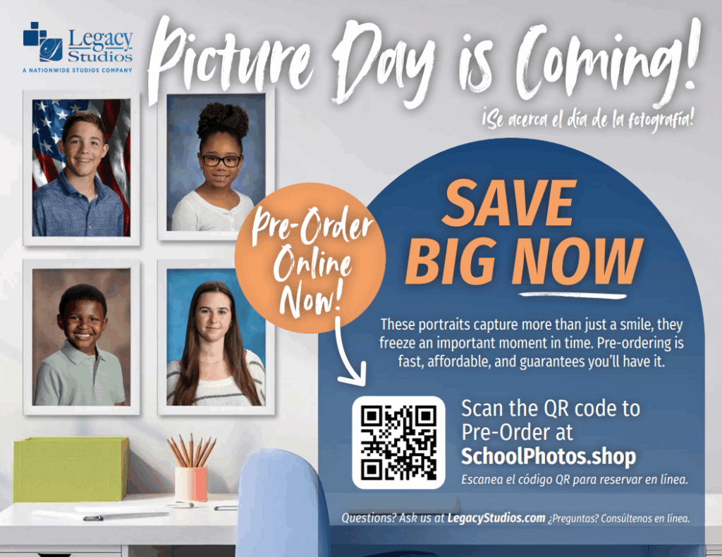 Picture Day is Coming flyer