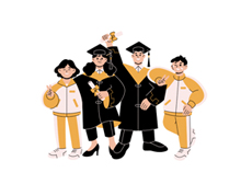 Senior Grad Walk at Robles Elementary