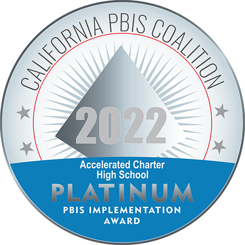 California PBIS Platinum Implementation Award 2022 - Accelerated Charter High School
