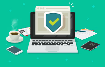 Website security and accessibility concept