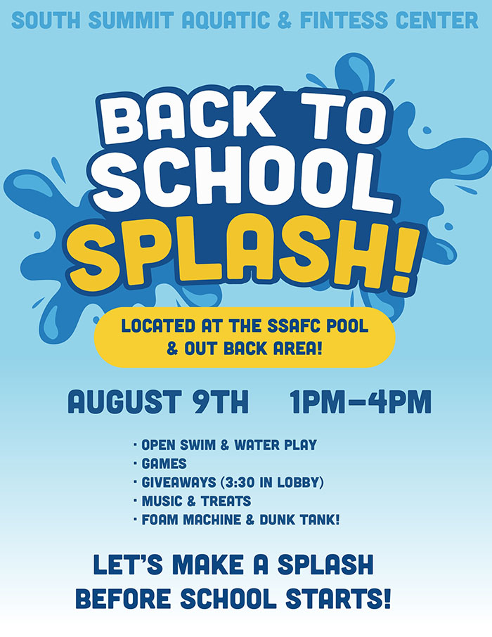 Back to School Splash flyer