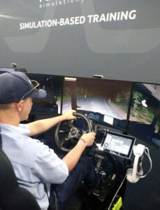 Student driving via simulation-based training
