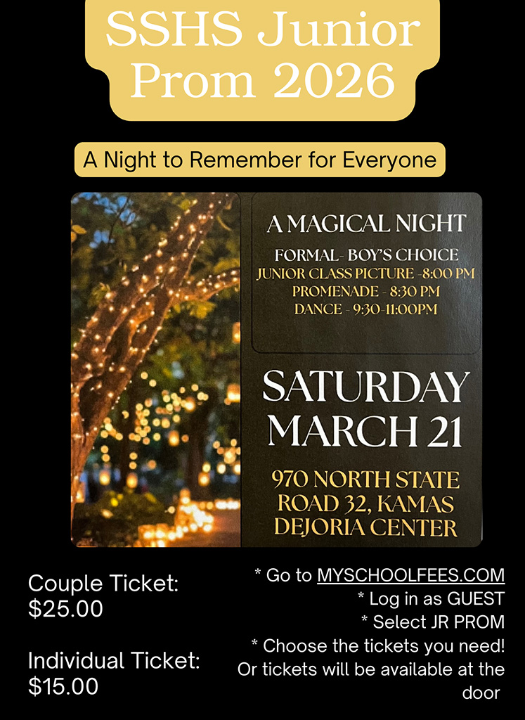 Junior Prom Midnight Garden flyer
