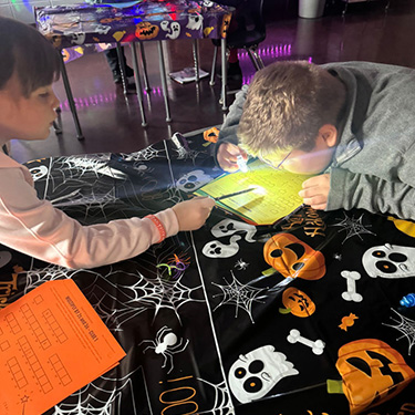 students working together on an assignment