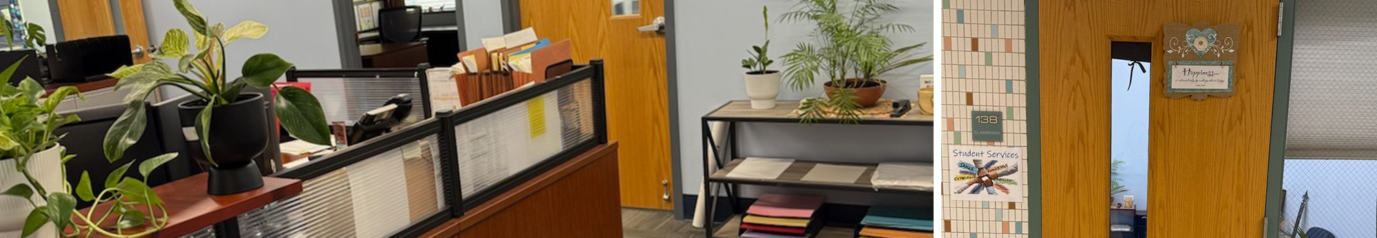 Door and office for Student Services