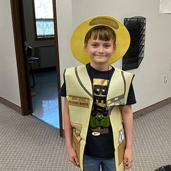 Student dressed as a ranger