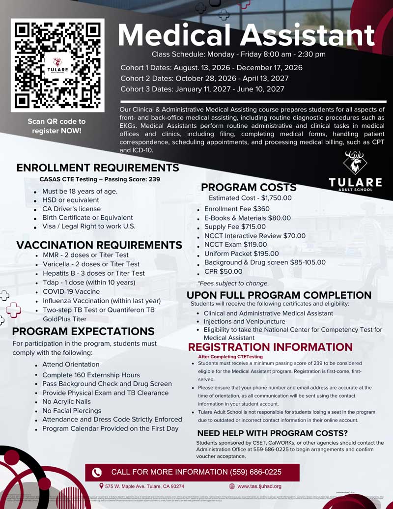 Medical Assistant flyer