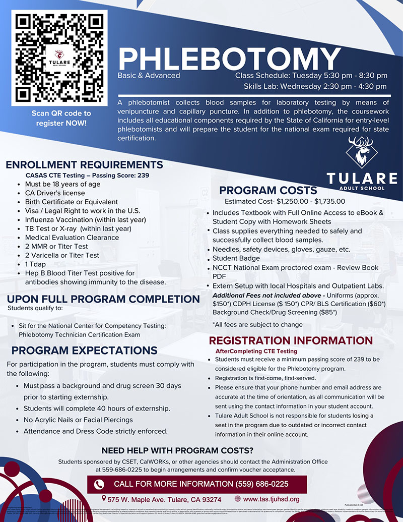 Phlebotomy flyer