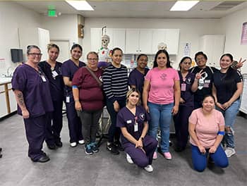 Nursing students together