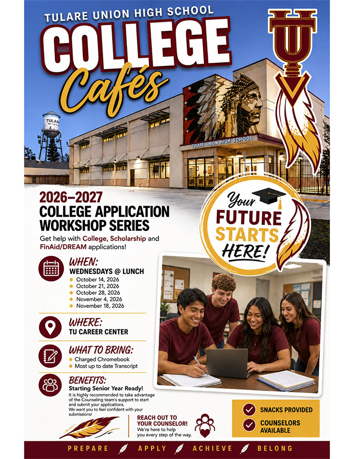 College Application Workshop Series flyer
