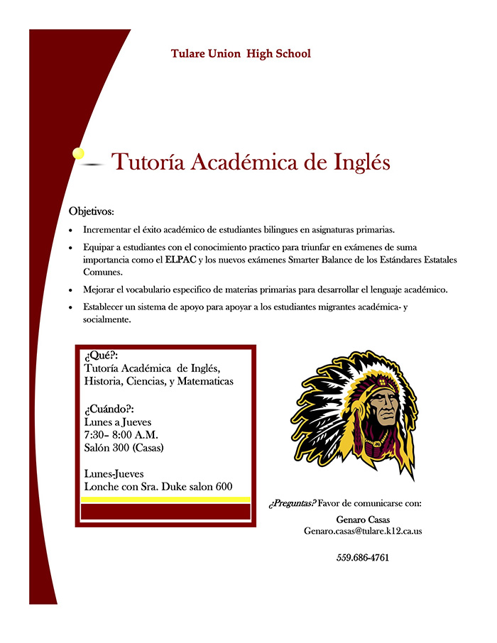 ELD Tutoring flyer