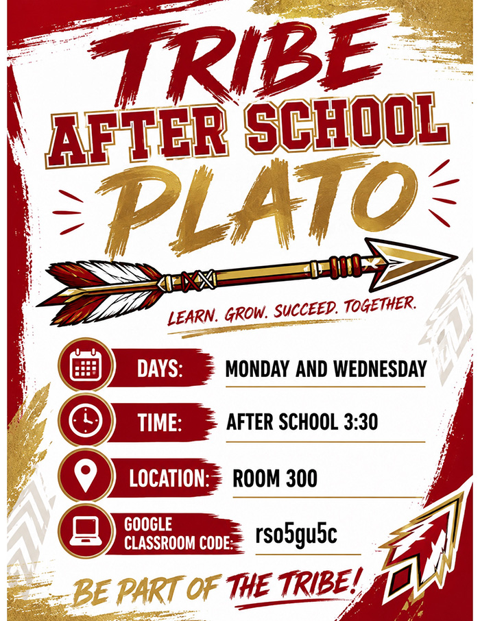 Tribe After School PLATO flyer
