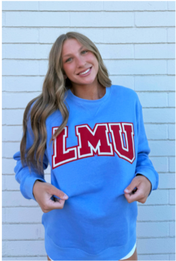 Congratulations to Lauren Starr wearing an LMU sweatshirt