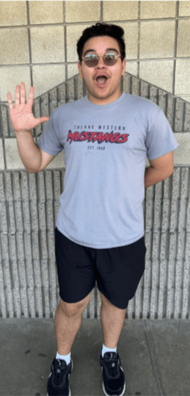 Andrew waving