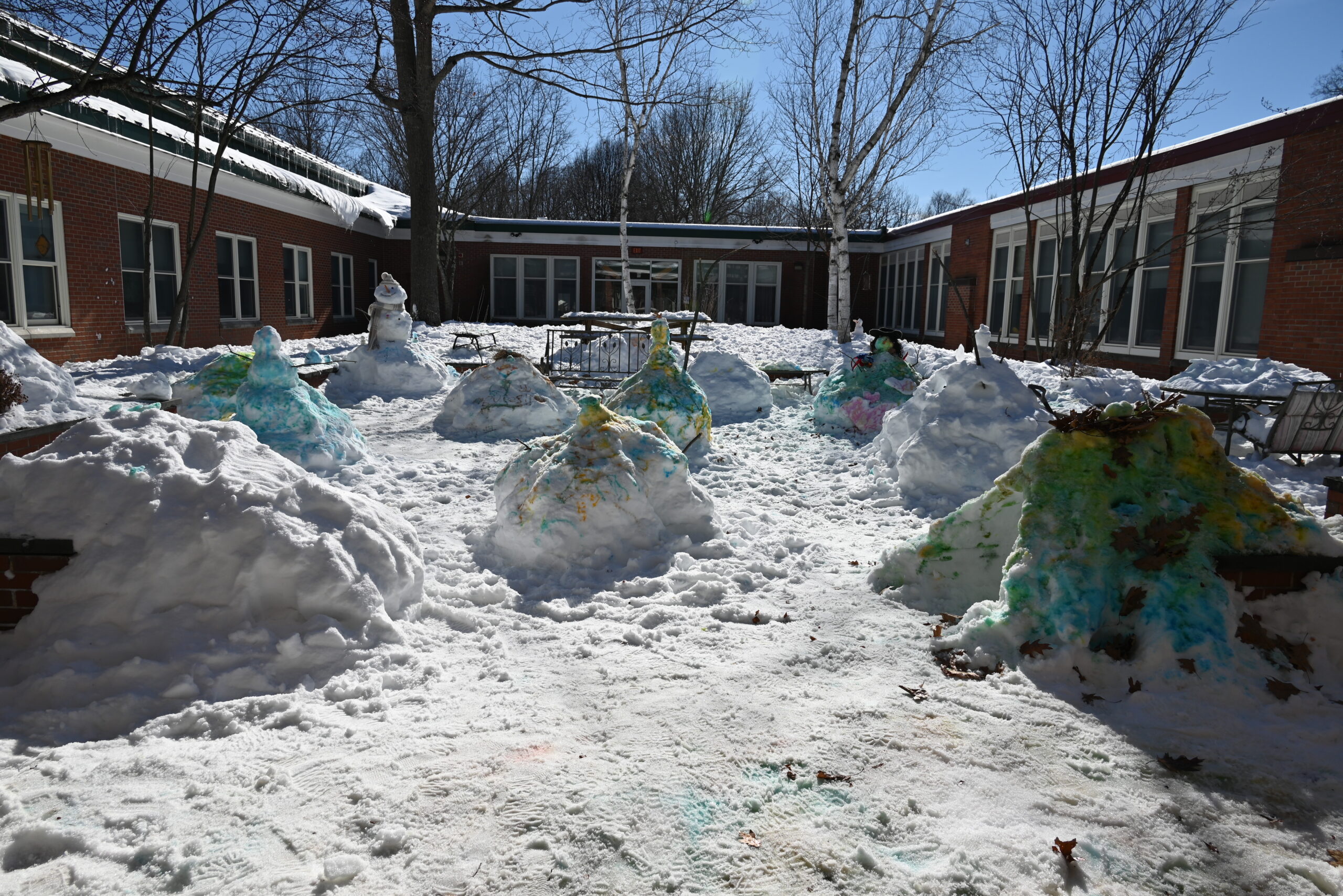 students working together at a table
